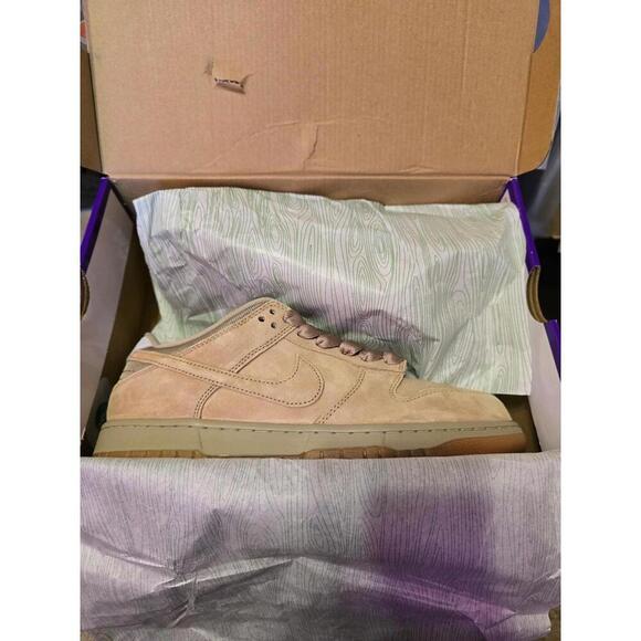 Nike SB Dunk Low Pro B Parachute Beige Sz 10.5M HJ0367-200 - Picture 10 of 12